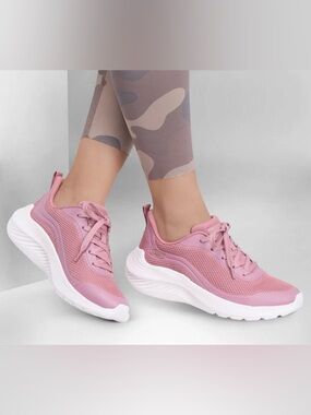 Skechers Womens/Ladies Bobs Squad Waves Still Wading Sneakers / Rose Size 7.5